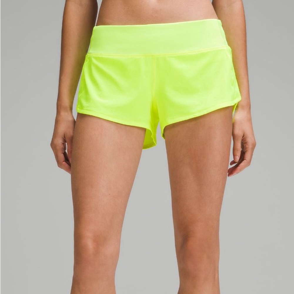 lululemon athletica Neon Yellow Women's Shorts